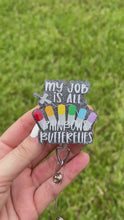 Load and play video in Gallery viewer, Rainbows & Butterflies Badge Reel
