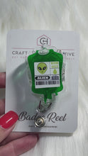 Load and play video in Gallery viewer, 3D Alien Blood Bag Badge Reel
