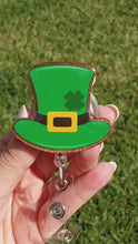 Load and play video in Gallery viewer, St. Patrick’s top hat Badge Reel
