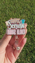 Load and play video in Gallery viewer, Coffee, Scrubs &amp; Rubber Gloves Badge Reel
