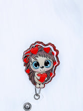 Load image into Gallery viewer, Love Hedgehog Badge Reel
