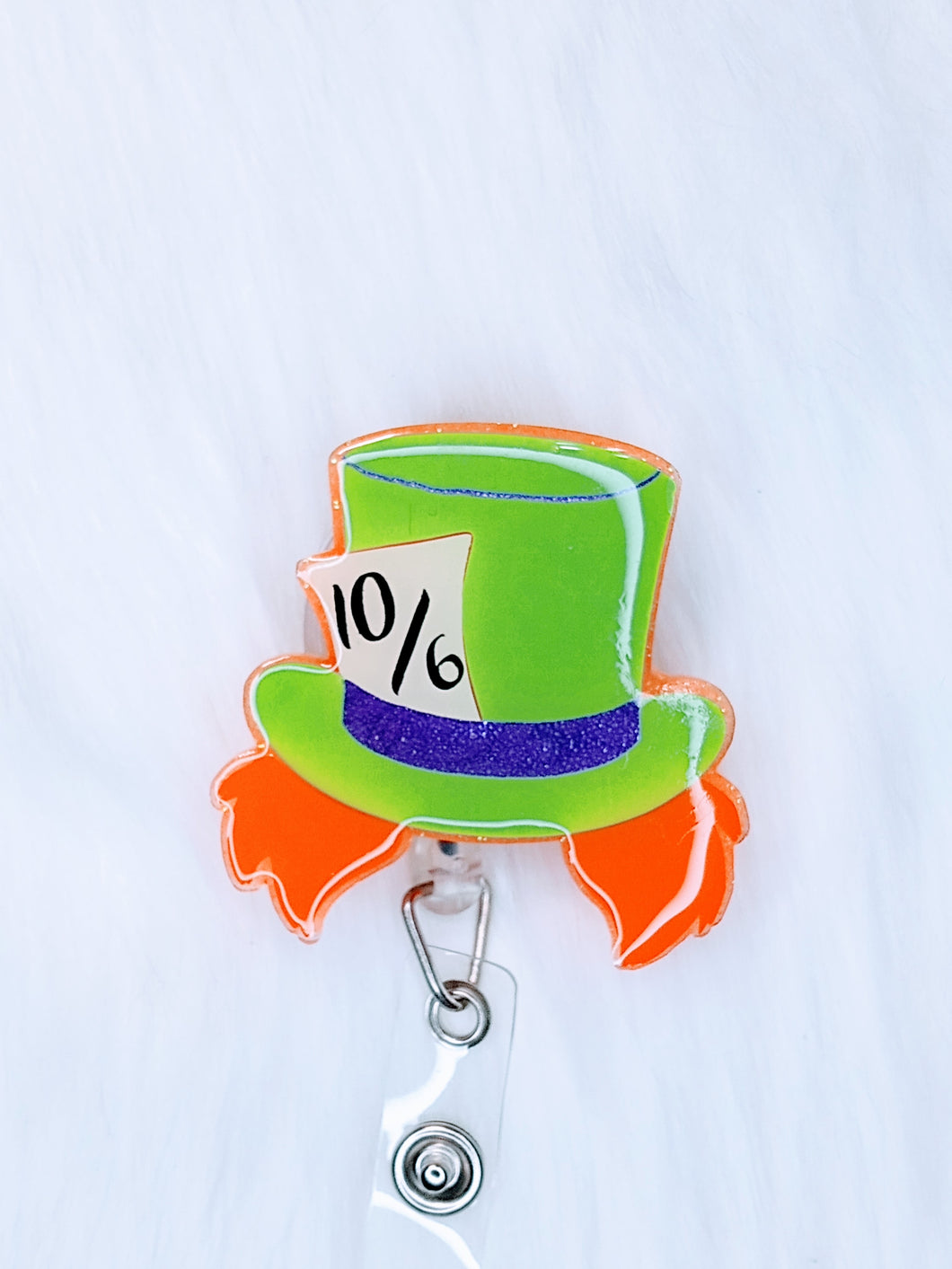Mad Hatter Glow in the dark Badge Reel