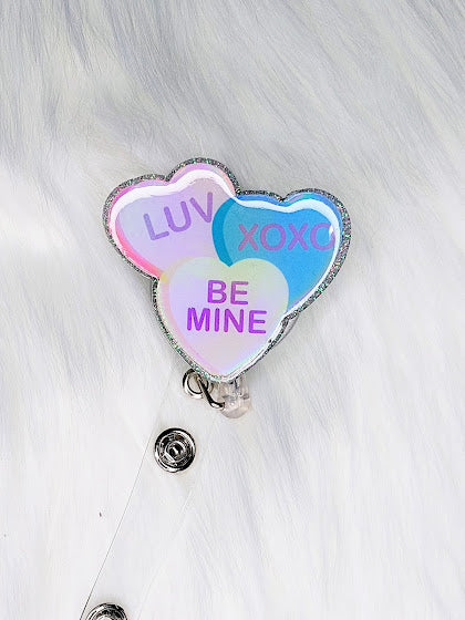 Conversation Hearts Badge Reel