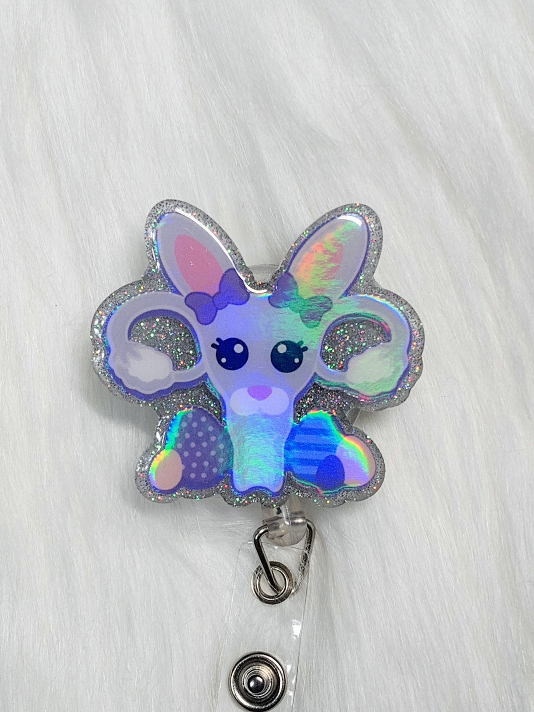 Easter Bunny Uterus Badge Reel