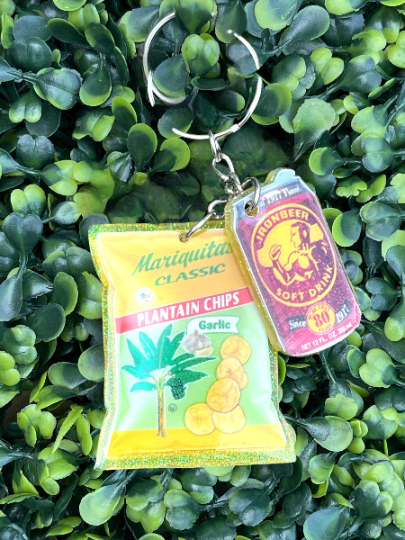 Mariquita Chips & Soda Keychain