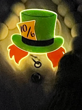 Load image into Gallery viewer, Mad Hatter Glow in the dark Badge Reel
