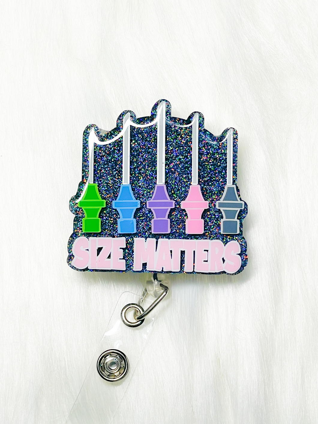 IV Size Matters Badge Reel