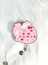 Load image into Gallery viewer, Valentine Hot Chocolate Mug Badge Reel
