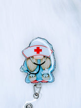 Load image into Gallery viewer, Gnome Nurse Badge Reel
