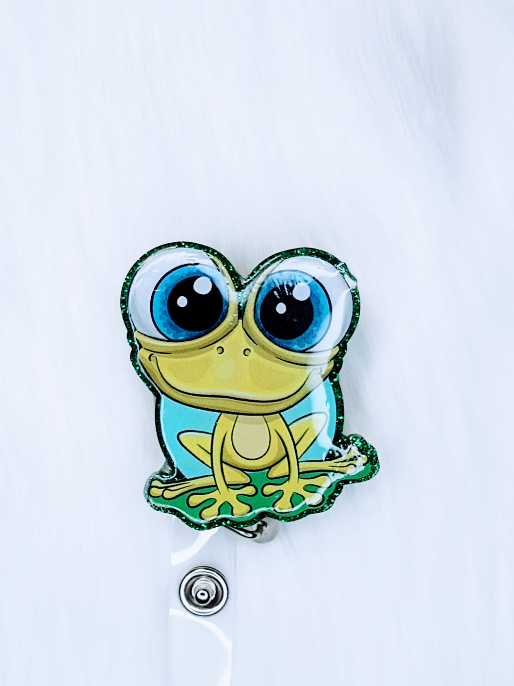 Large Eyed Frog Badge Reel