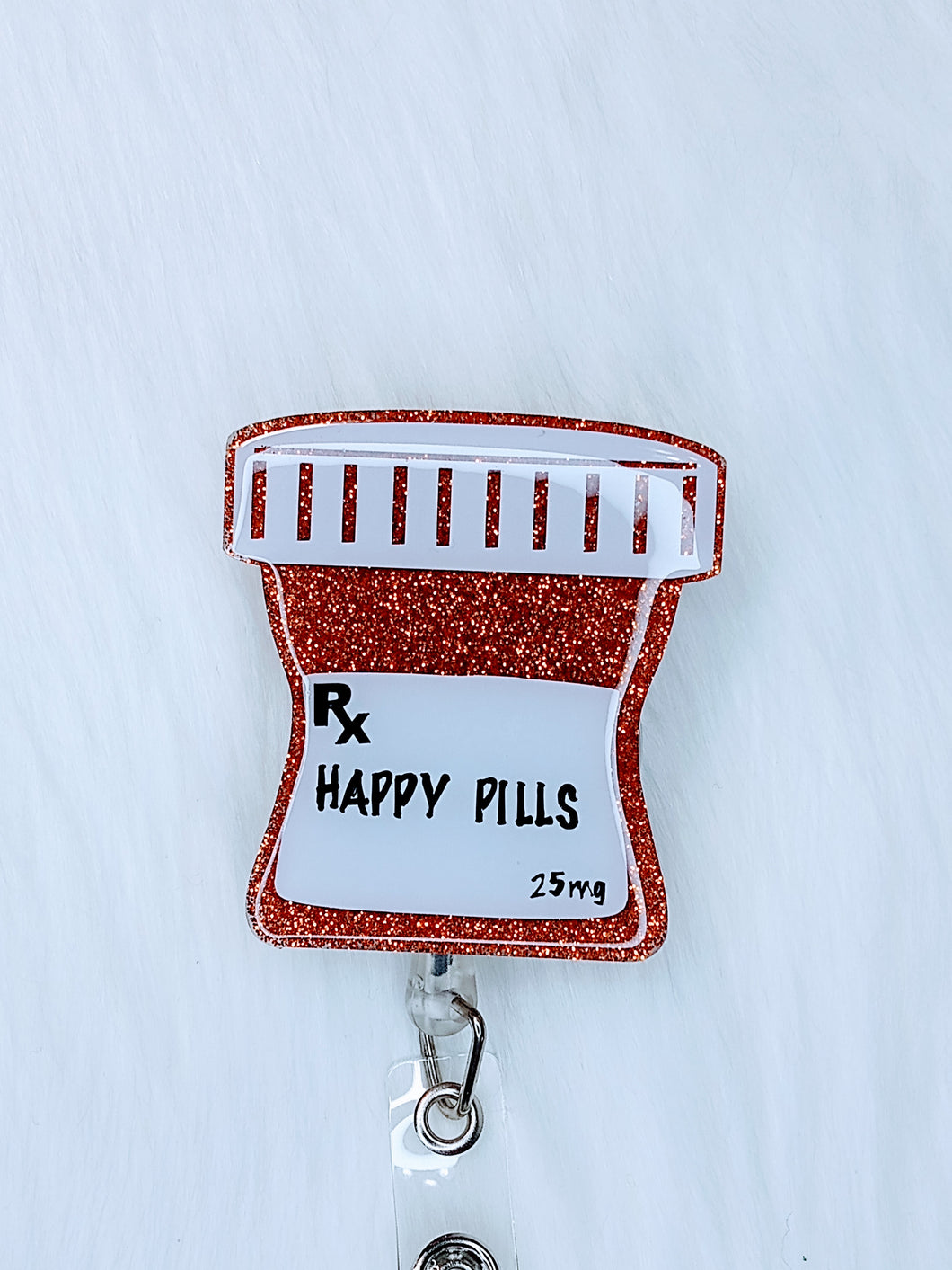 Happy Pills Badge Reel